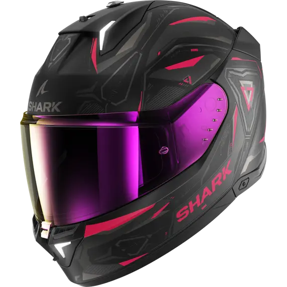Shark skwal i3 LINIK Mat, Motorrad Helm mit integriertem Bremslicht