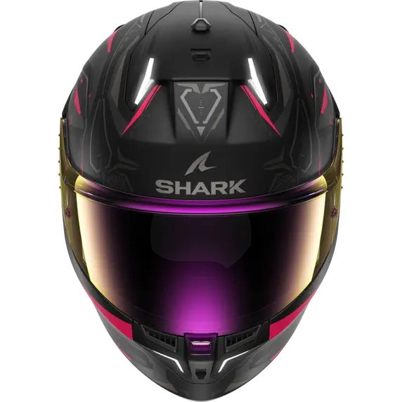 Shark skwal i3 LINIK Mat, Motorrad Helm mit integriertem Bremslicht