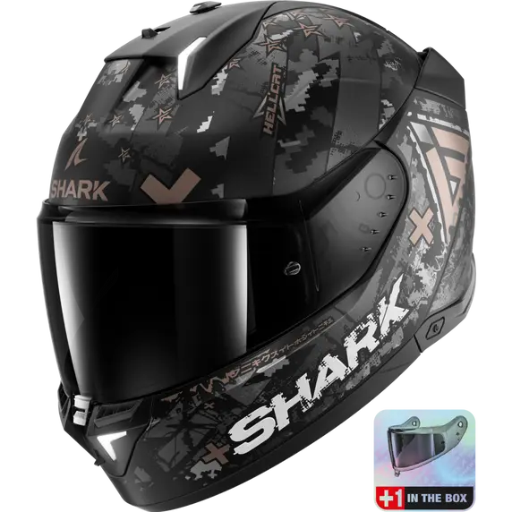 Shark Skwal i3 Hellcat Mat, schwarz - grau