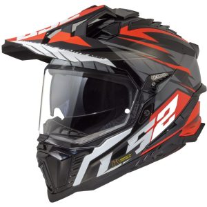 EXPLORER SPIRE BLACK TITANIUM RED Endurohelm